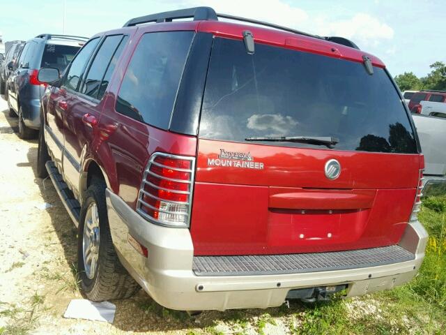 4M2DU66K05ZJ24140 - 2005 MERCURY MOUNTAINEE RED photo 3