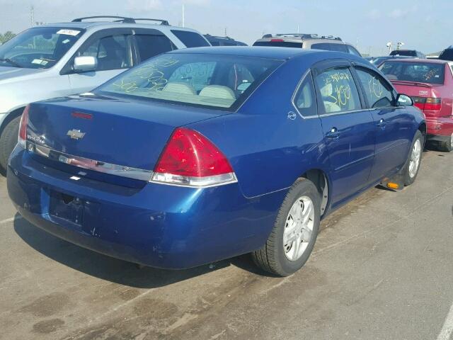 2G1WB58K669385529 - 2006 CHEVROLET IMPALA LS BLUE photo 4