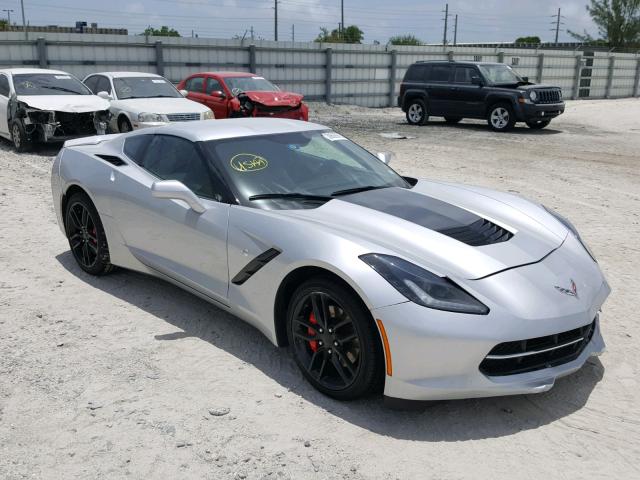 1G1YB2D75E5125854 - 2014 CHEVROLET CORVETTE S SILVER photo 1