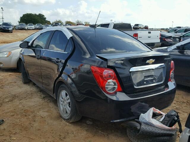 1G1JC5SH1F4141066 - 2015 CHEVROLET SONIC BLACK photo 3