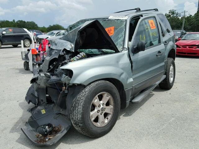 1FMYU03Z97KA15463 - 2007 FORD ESCAPE XLT GREEN photo 2