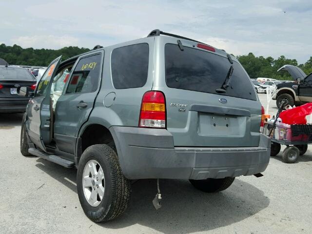 1FMYU03Z97KA15463 - 2007 FORD ESCAPE XLT GREEN photo 3