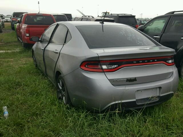 1C3CDFAA6GD653001 - 2016 DODGE DART SE SILVER photo 3