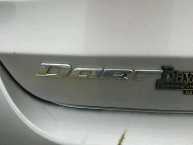 1C3CDFAA6GD653001 - 2016 DODGE DART SE SILVER photo 9