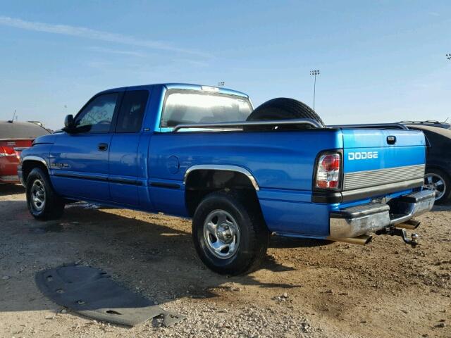 3B7HC13Y7XG105822 - 1999 DODGE RAM 1500 Q BLUE photo 3