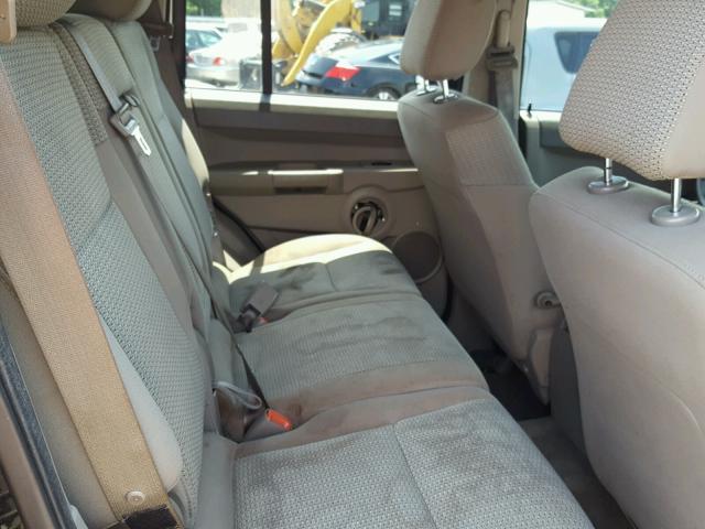 1J8HG48N16C273924 - 2006 JEEP COMMANDER შავი ფოტო 6