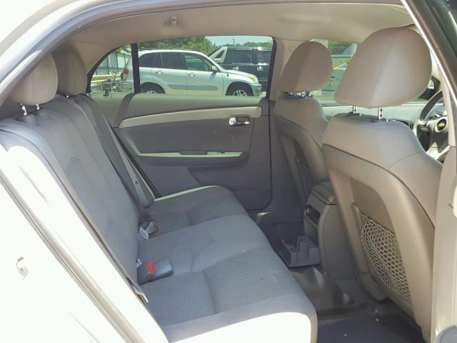 1G1ZC5EB7AF321773 - 2010 CHEVROLET MALIBU 1LT 银色 照片 6