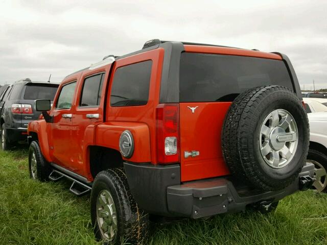 5GTEN13L198142187 - 2009 HUMMER H3 RED photo 3