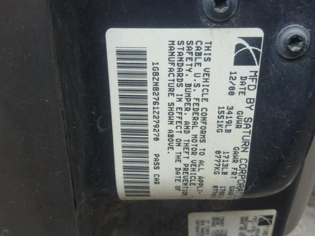 1G8ZN82761Z279270 - 2001 SATURN SW2 TAN photo 10