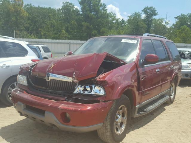5LMFU28R61LJ07849 - 2001 LINCOLN NAVIGATOR BURGUNDY photo 2