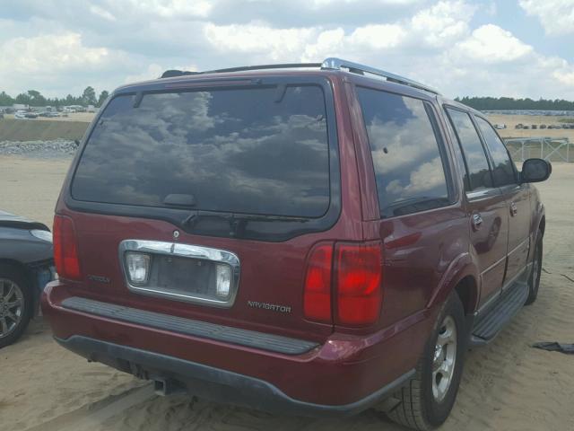 5LMFU28R61LJ07849 - 2001 LINCOLN NAVIGATOR BURGUNDY photo 4