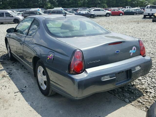 2G1WW12E259210452 - 2005 CHEVROLET MONTE CARL 灰色 照片 3