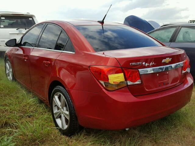 1G1PE5SB8D7136605 - 2013 CHEVROLET CRUZE LT RED photo 3