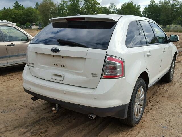 2FMDK4JC6ABB01311 - 2010 FORD EDGE SEL WHITE photo 4