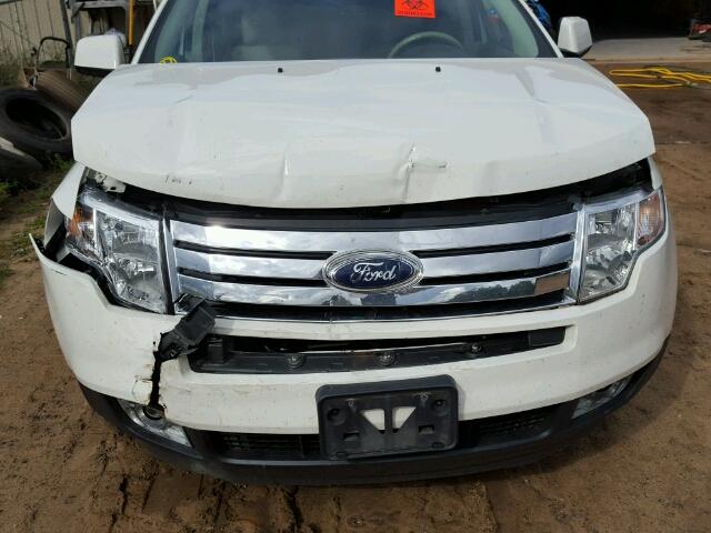 2FMDK4JC6ABB01311 - 2010 FORD EDGE SEL WHITE photo 7