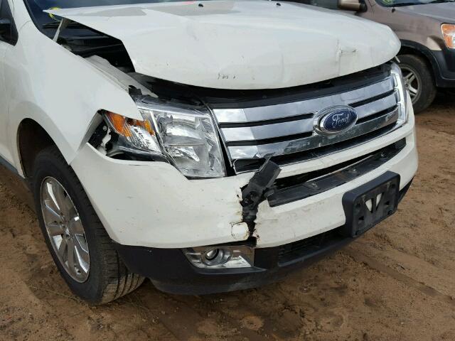 2FMDK4JC6ABB01311 - 2010 FORD EDGE SEL WHITE photo 9