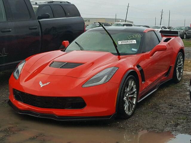 1G1YU2D63G5607646 - 2016 CHEVROLET CORVETTE RED photo 2