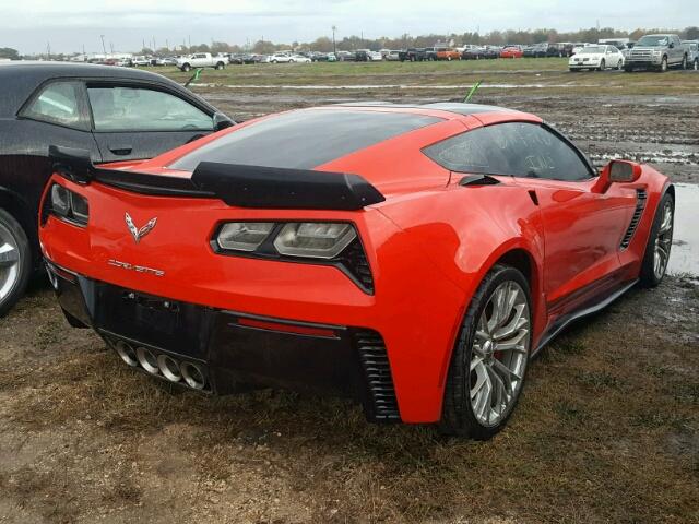 1G1YU2D63G5607646 - 2016 CHEVROLET CORVETTE RED photo 4