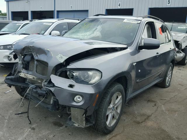 5UXFE83508LZ98550 - 2008 BMW X5 4.8I GRAY photo 2