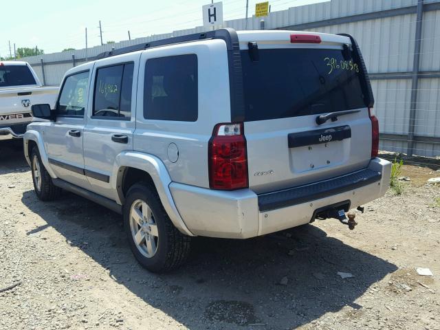 1J8HG48N36C232307 - 2006 JEEP COMMANDER SILVER photo 3