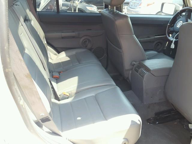 1J8HG48N36C232307 - 2006 JEEP COMMANDER SILVER photo 6