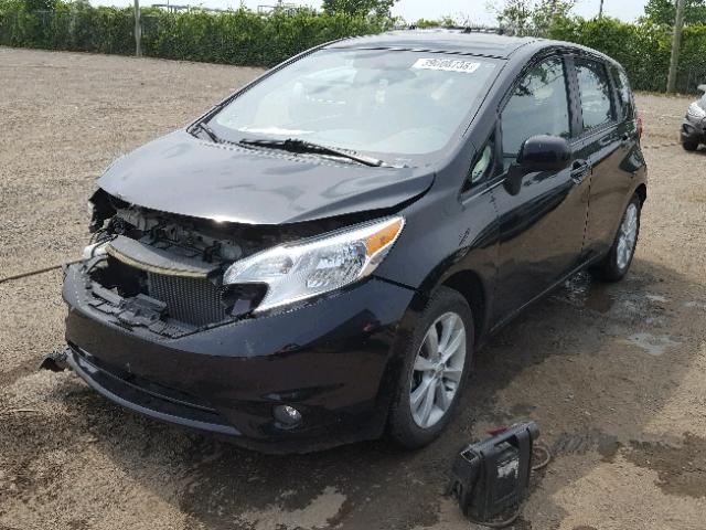 3N1CE2CP6EL352953 - 2014 NISSAN VERSA NOTE BLACK photo 2