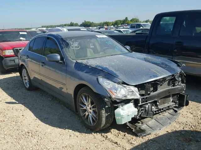 JNKBV61E78M200562 - 2008 INFINITI G35 BLUE photo 1