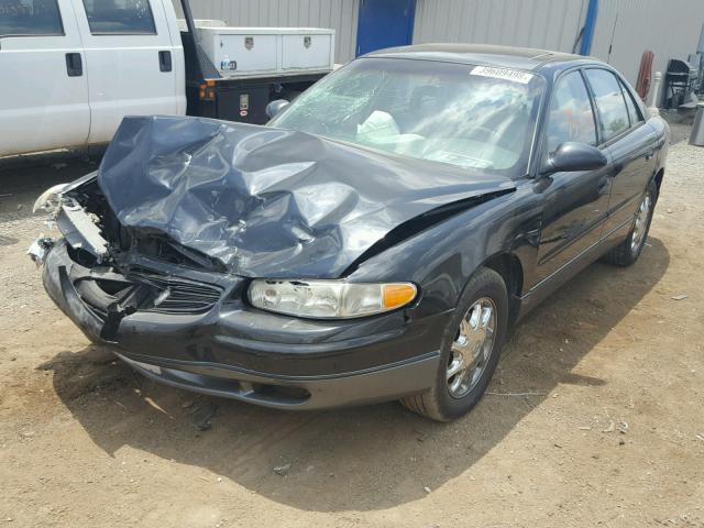 2G4WF551821109333 - 2002 BUICK REGAL GS BLACK photo 2