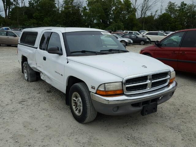 1B7GL22X0XS288919 - 1999 DODGE DAKOTA WHITE photo 1