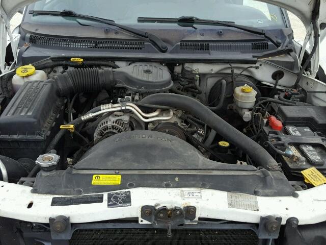 1B7GL22X0XS288919 - 1999 DODGE DAKOTA WHITE photo 7