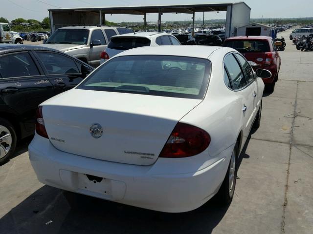 2G4WD532051260561 - 2005 BUICK LACROSSE C WHITE photo 4