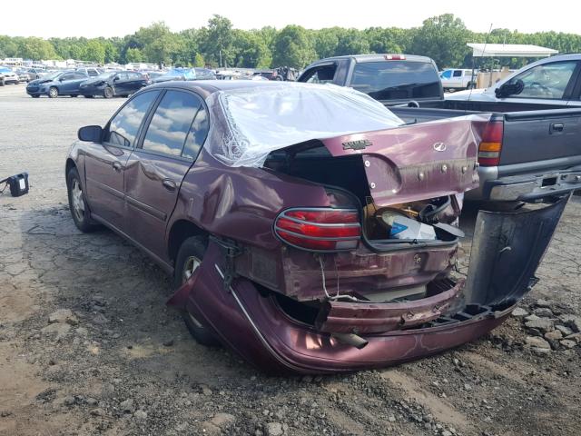 1G3NG52M2W6347723 - 1998 OLDSMOBILE CUTLASS GL MAROON photo 3