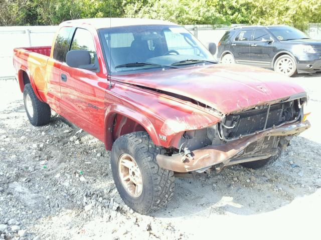 1B7GG22N7YS765981 - 2000 DODGE DAKOTA RED photo 1