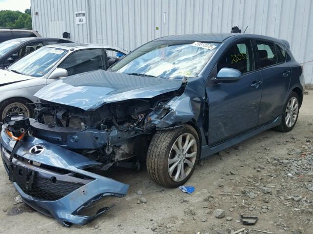 JM1BL1K61B1377408 - 2011 MAZDA 3 S BLUE photo 2