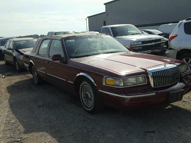 1LNLM81W8VY606833 - 1997 LINCOLN TOWN CAR E RED photo 1