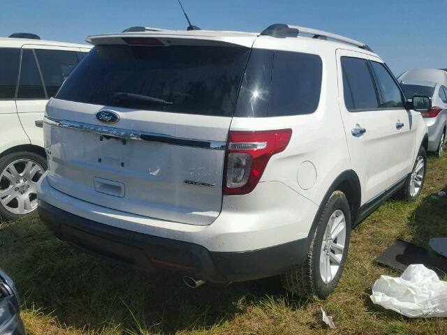 1FM5K7D81DGA37480 - 2013 FORD EXPLORER X WHITE photo 4