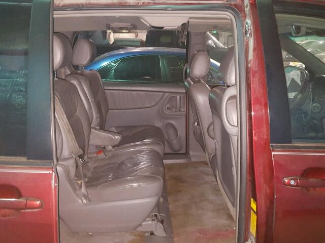 5TDZA22C85S263008 - 2005 TOYOTA SIENNA XLE MAROON photo 6