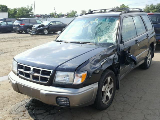 JF1SF6559YH710225 - 2000 SUBARU FORESTER S შავი ფოტო 2