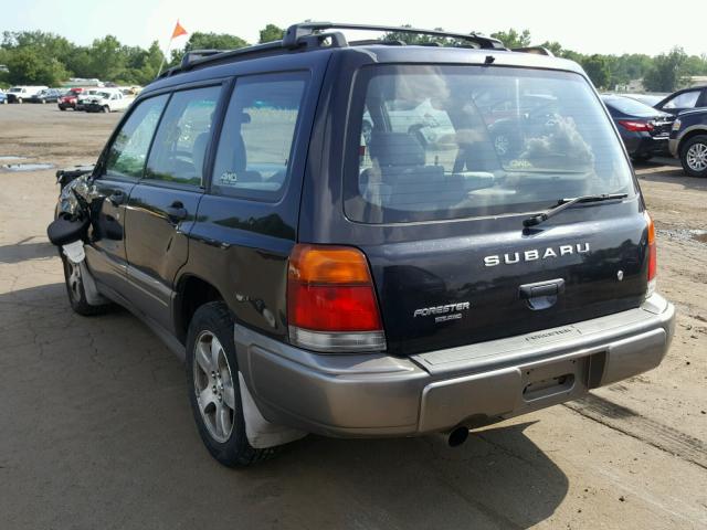 JF1SF6559YH710225 - 2000 SUBARU FORESTER S შავი ფოტო 3