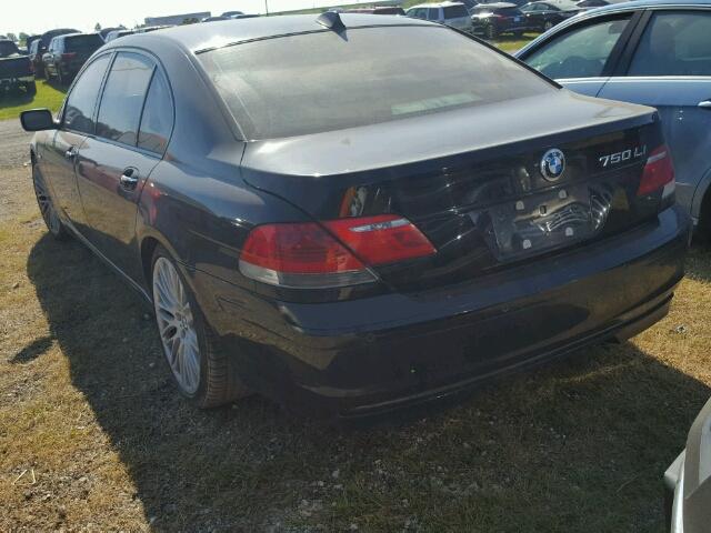 WBAHN83508DT84017 - 2008 BMW 750 BLACK photo 3