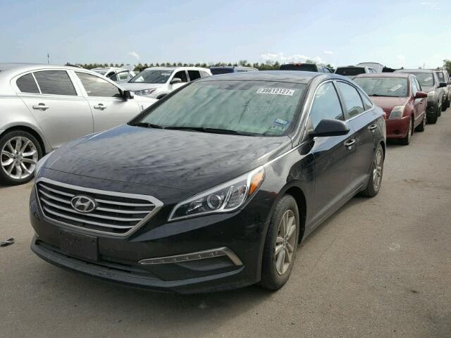 5NPE24AF4FH178080 - 2015 HYUNDAI SONATA BLACK photo 2