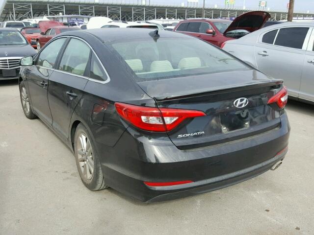 5NPE24AF4FH178080 - 2015 HYUNDAI SONATA BLACK photo 3