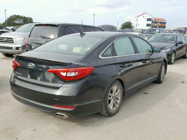 5NPE24AF4FH178080 - 2015 HYUNDAI SONATA BLACK photo 4