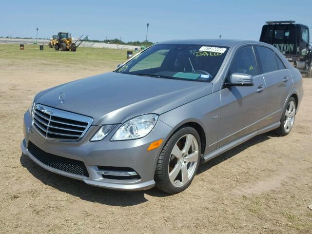 WDDHF5KB9CA569804 - 2012 MERCEDES-BENZ E GRAY photo 2