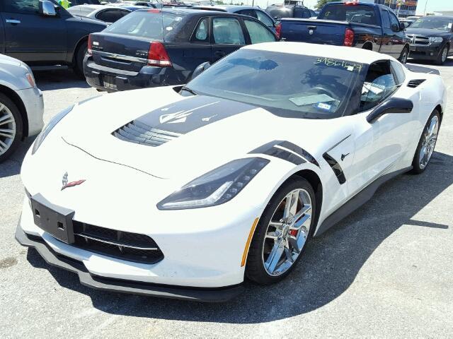 1G1YB2D72G5115561 - 2016 CHEVROLET CORVETTE WHITE photo 2