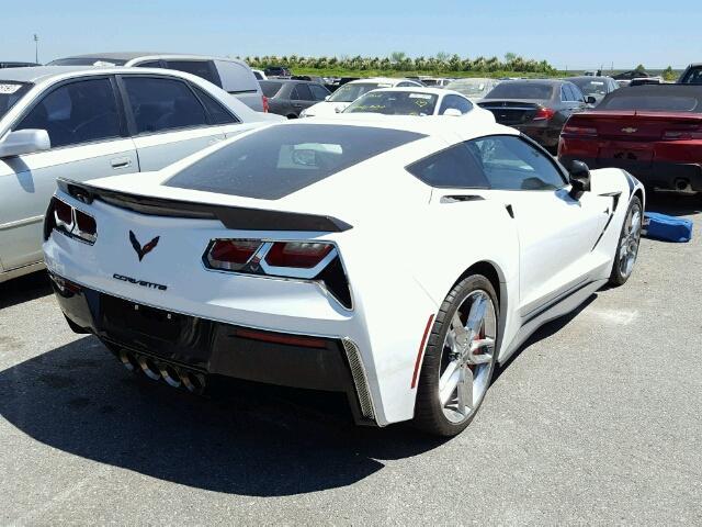 1G1YB2D72G5115561 - 2016 CHEVROLET CORVETTE WHITE photo 4