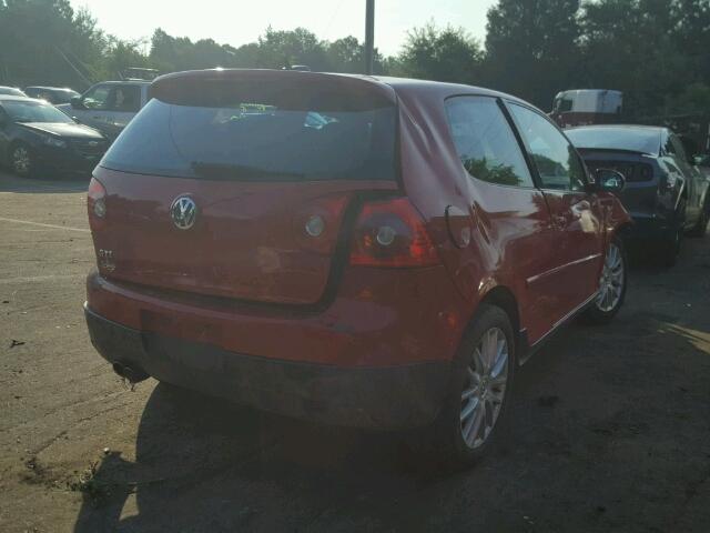 WVWFV71K96W190696 - 2006 VOLKSWAGEN NEW GTI RED photo 4