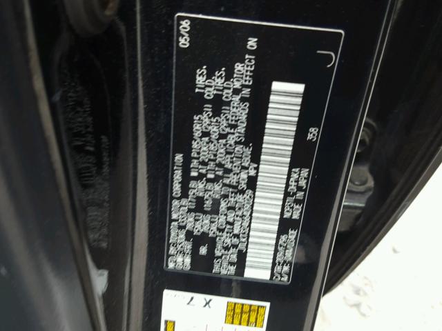 JTLKT324664090259 - 2006 TOYOTA SCION XB შავი ფოტო 10