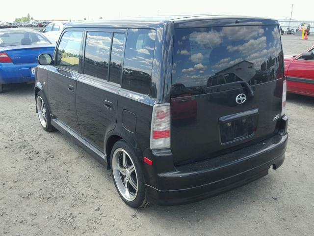 JTLKT324664090259 - 2006 TOYOTA SCION XB შავი ფოტო 3