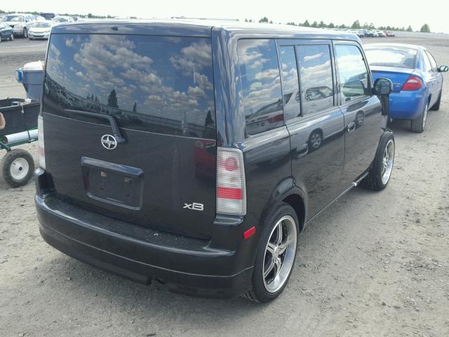 JTLKT324664090259 - 2006 TOYOTA SCION XB შავი ფოტო 4